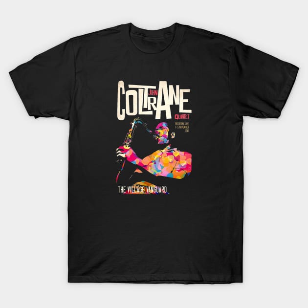 John Coltrane - Vintage Fan Art T-Shirt by C'antTellMeNothing Arts